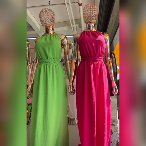 GORGEOUS Braided - PINK Brazilian Maxi Dress - Picture 2 of 8